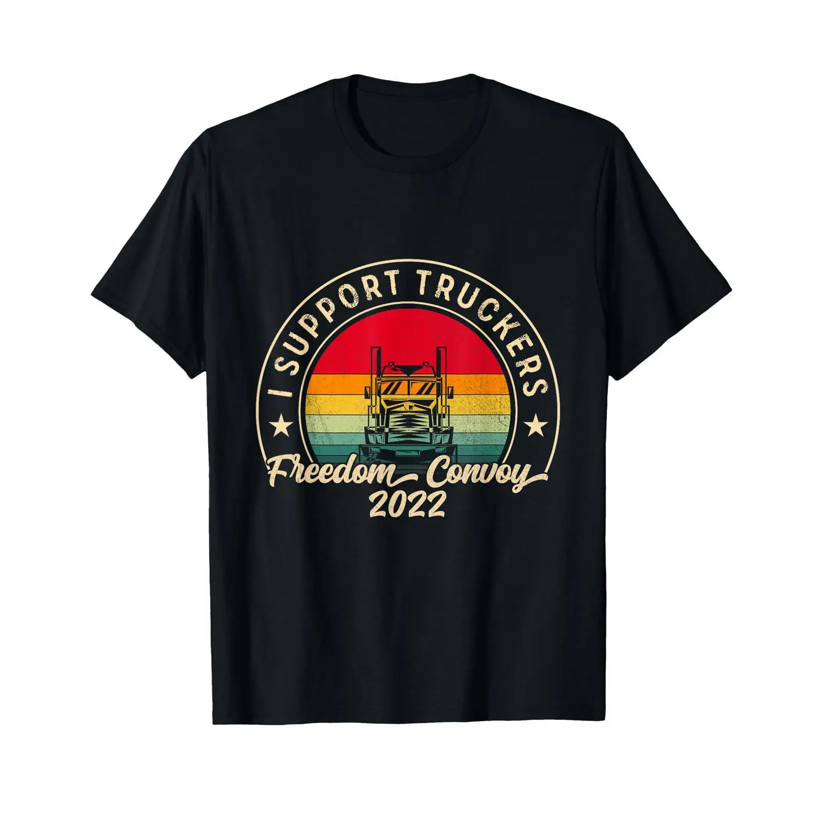 Vintage Fashion Canada - تي شيرت I Support Truckers Canada