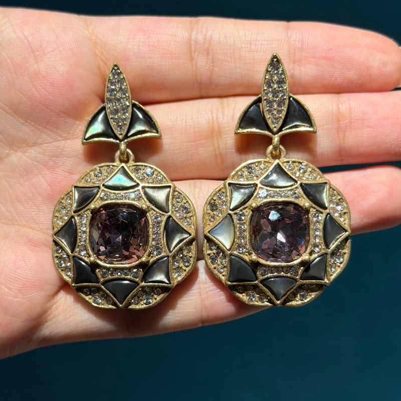 أقراط متدلية دائرية من الأميثي - مراجعة Vintage Fashion Jewelry Brands وسعره
