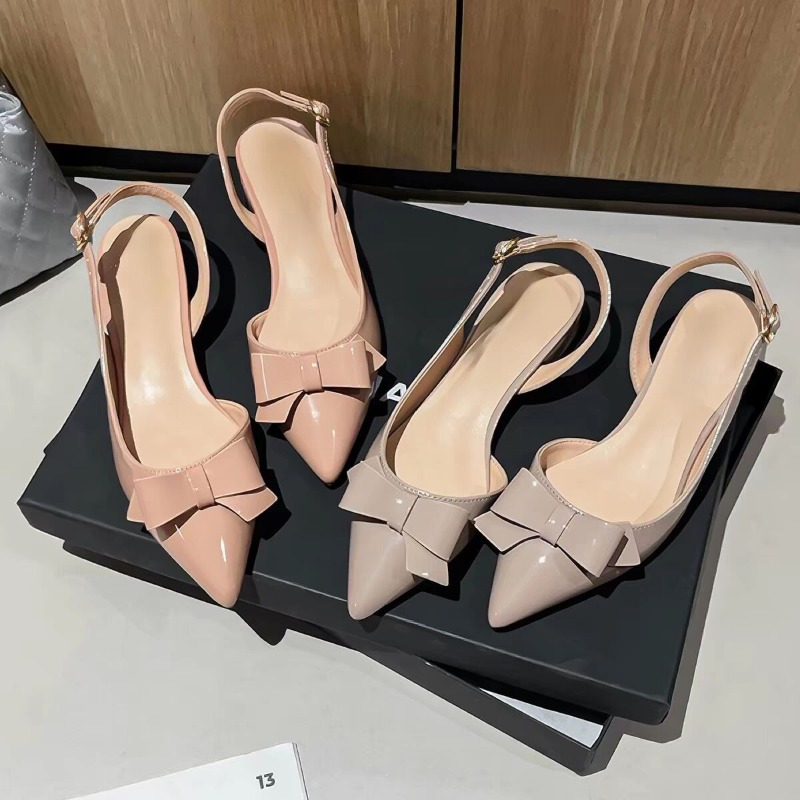 صندل نسائي كلاسيكي فرنسي بمقدم - مراجعة Vintage And Modern Fashion وسعره