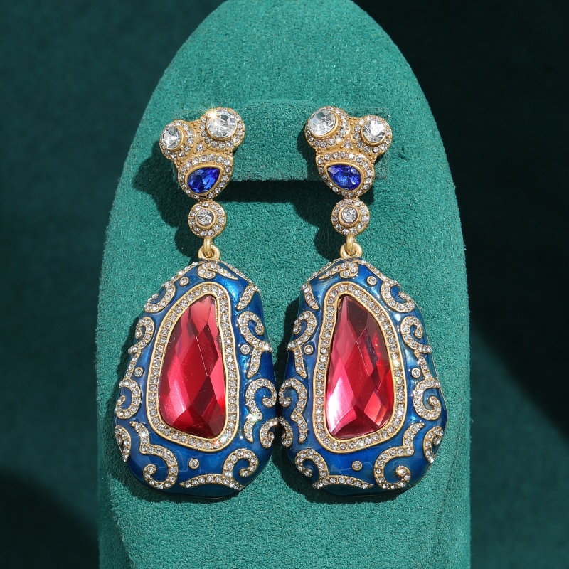 أقراط متدلية فاخرة بتصميم فضائ - مراجعة Vintage Fashion Jewelry Brands وسعره