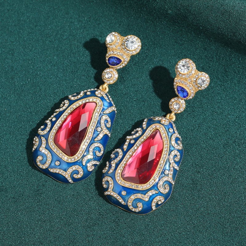 أقراط متدلية فاخرة بتصميم فضائ - مراجعة Vintage Fashion Jewelry Brands وسعره