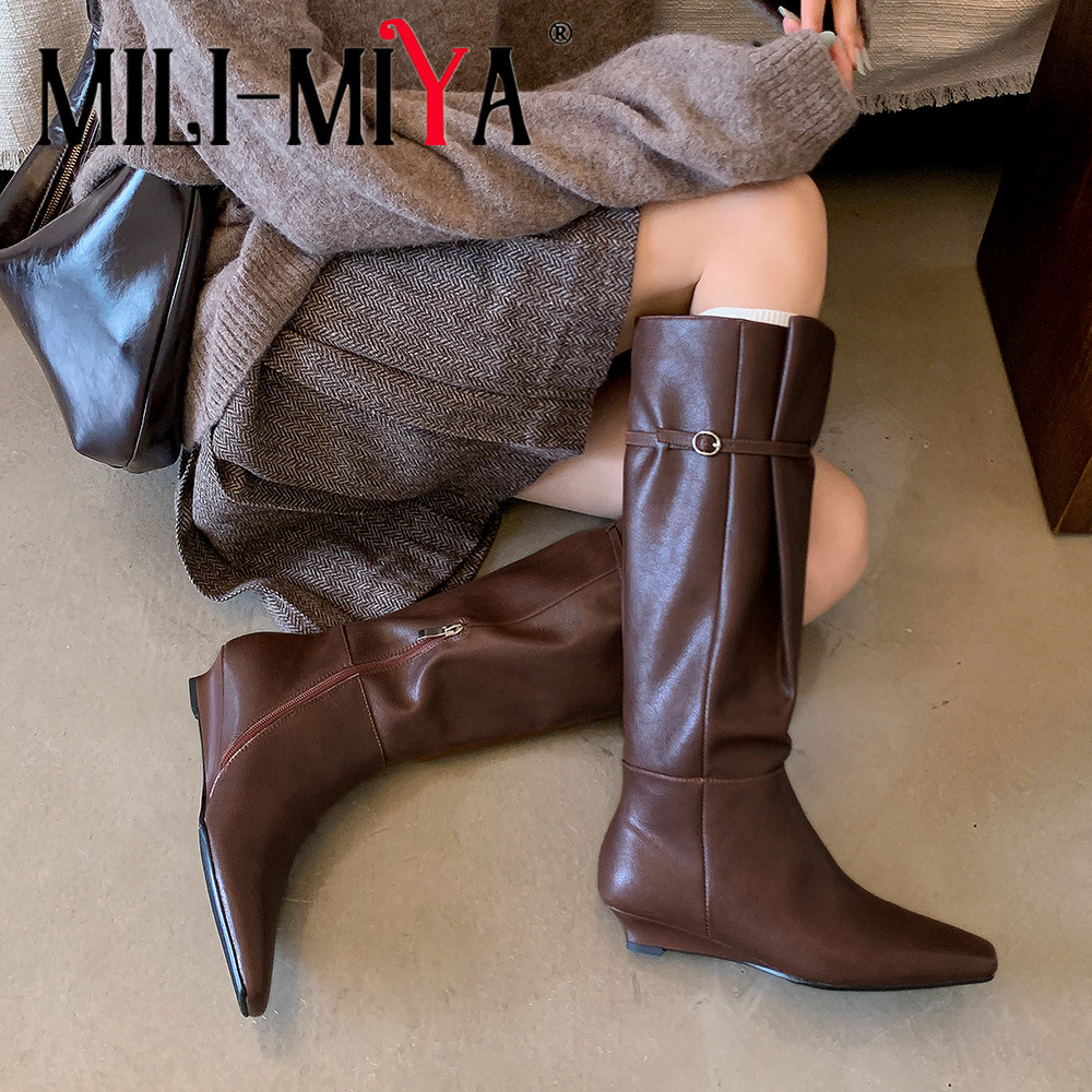 MILI-MIYA جديد جلد طبيعي موضة  - مراجعة Vintage And Modern Fashion وسعره