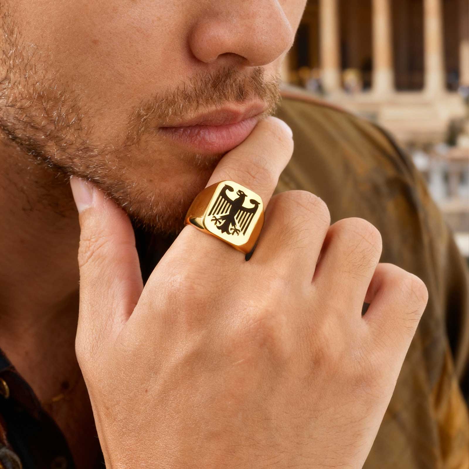 خاتم نسر طائر مخصص، تصميم بانك - مراجعة Vintage Fashion Rings For Women وسعره