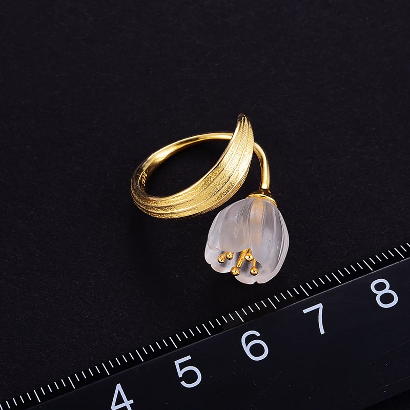 حلقات ذهبية اللون لفتح أوراق ز - مراجعة Vintage Fashion Rings For Women وسعره